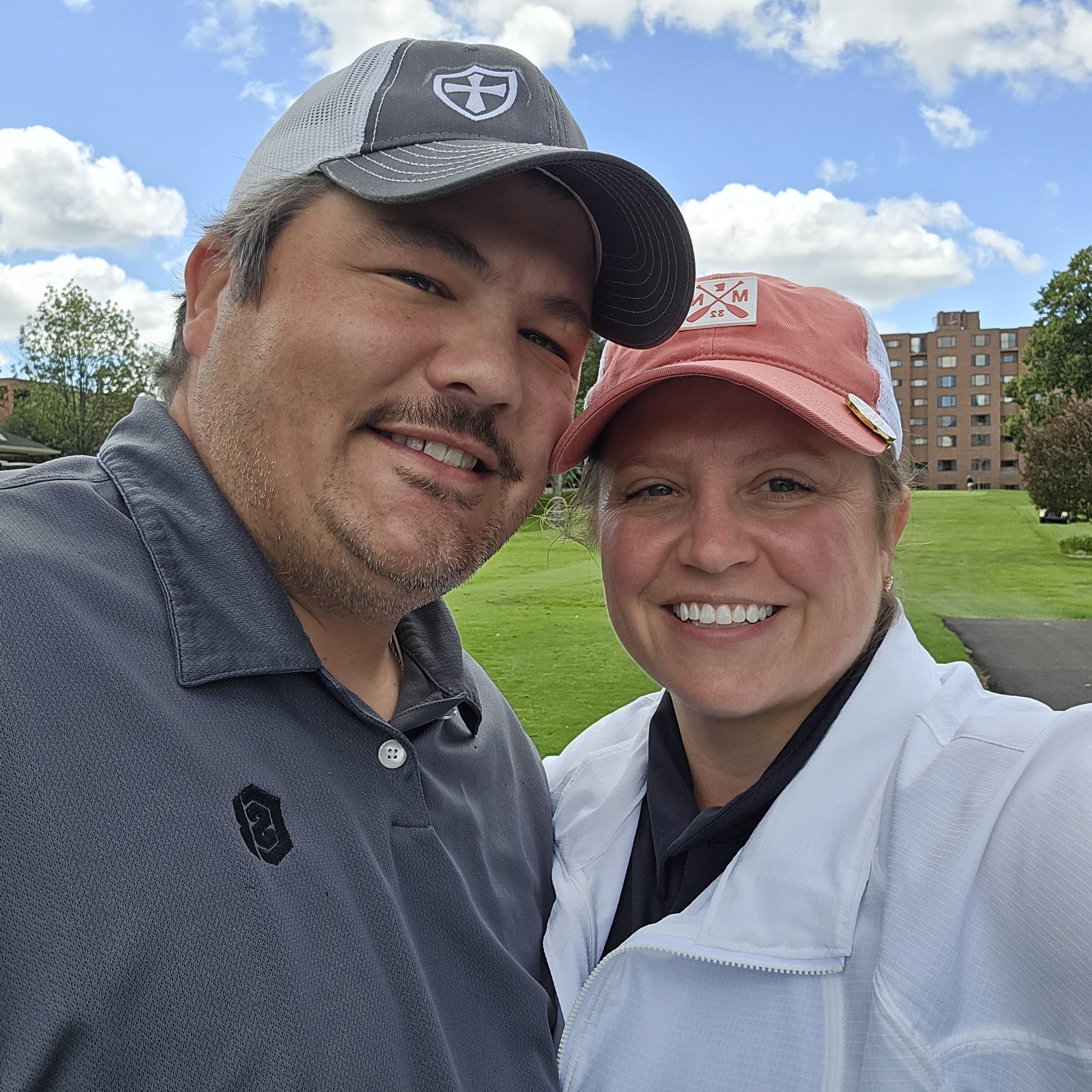 One of our rounds of golf, we equally enjoy our time out on the course. Tony is generous in his guidance and patience.