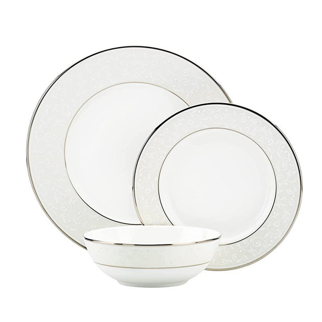 Lenox Opal Innocence 3-Piece Place Setting, White