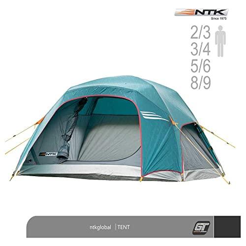 NTK Tent Philly GT Outdoor Dome Family Camping 100% Waterproof 2500mm Easy Assembly Full Coverage Rainfly Micro Mosquito Mesh (Available in 3, 4, 6 and 9 Persons)