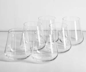 Gabriel-Glas - Set of 6 - New Stemless Austrian Crystal Wine Glass - DrinkArt Edition