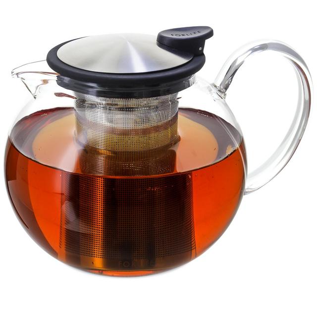 Bola Glass Teapot with Basket Infuser, 38 oz.