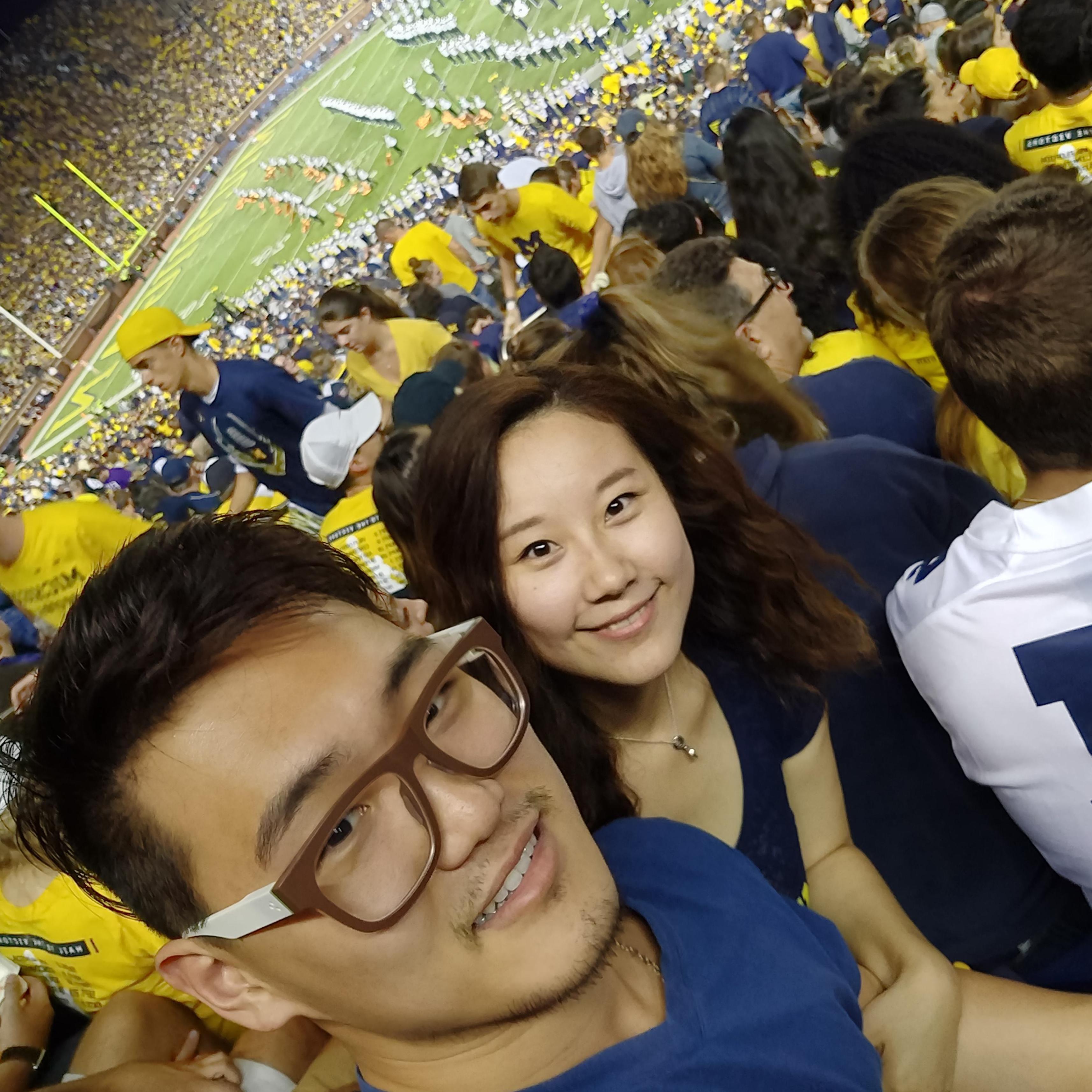 We finally went to watch football !