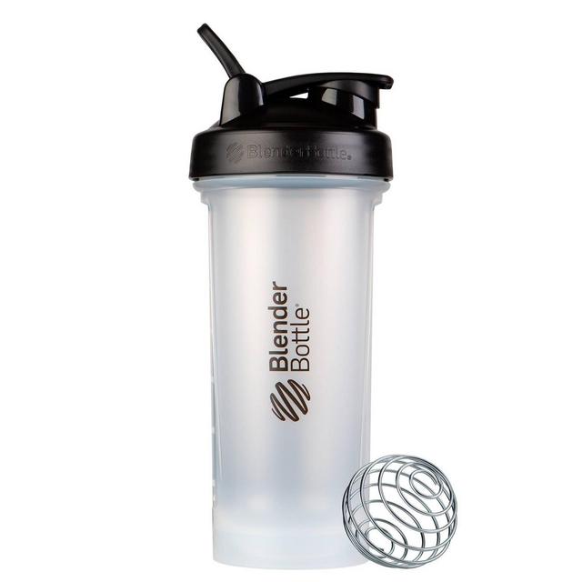 BlenderBottle 28oz Classic Bottle With Loop - Clear/Black