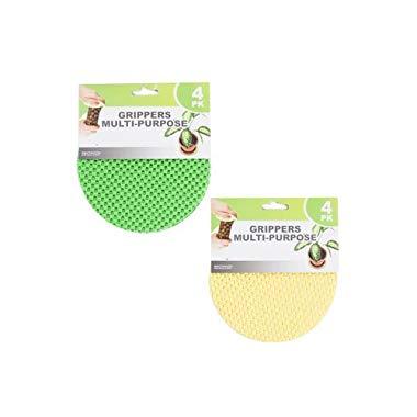 Regent Round Multi-Purpose Jar Gripper Pad Bottle Lid Opener, 4 Piece