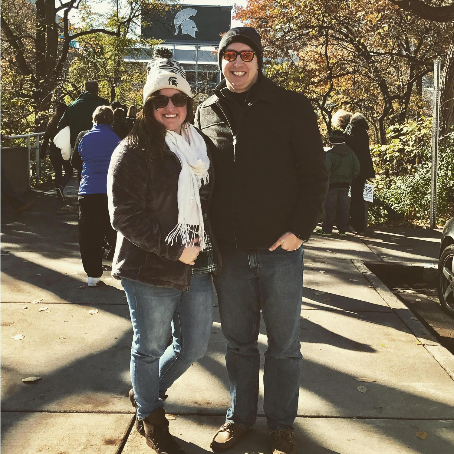 November 2016: football game at Michigan State University.