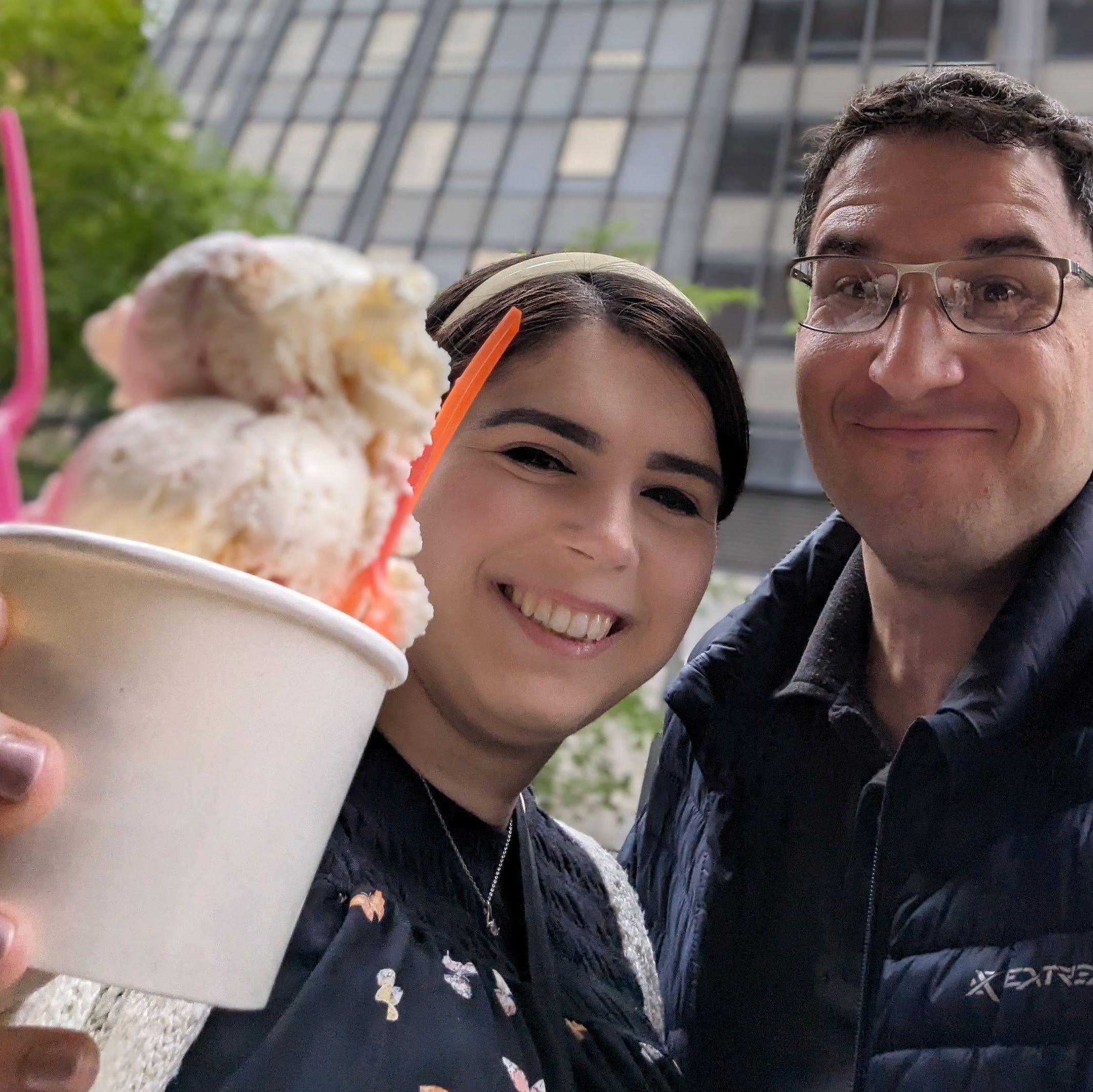 Scored some free ice cream in NYC