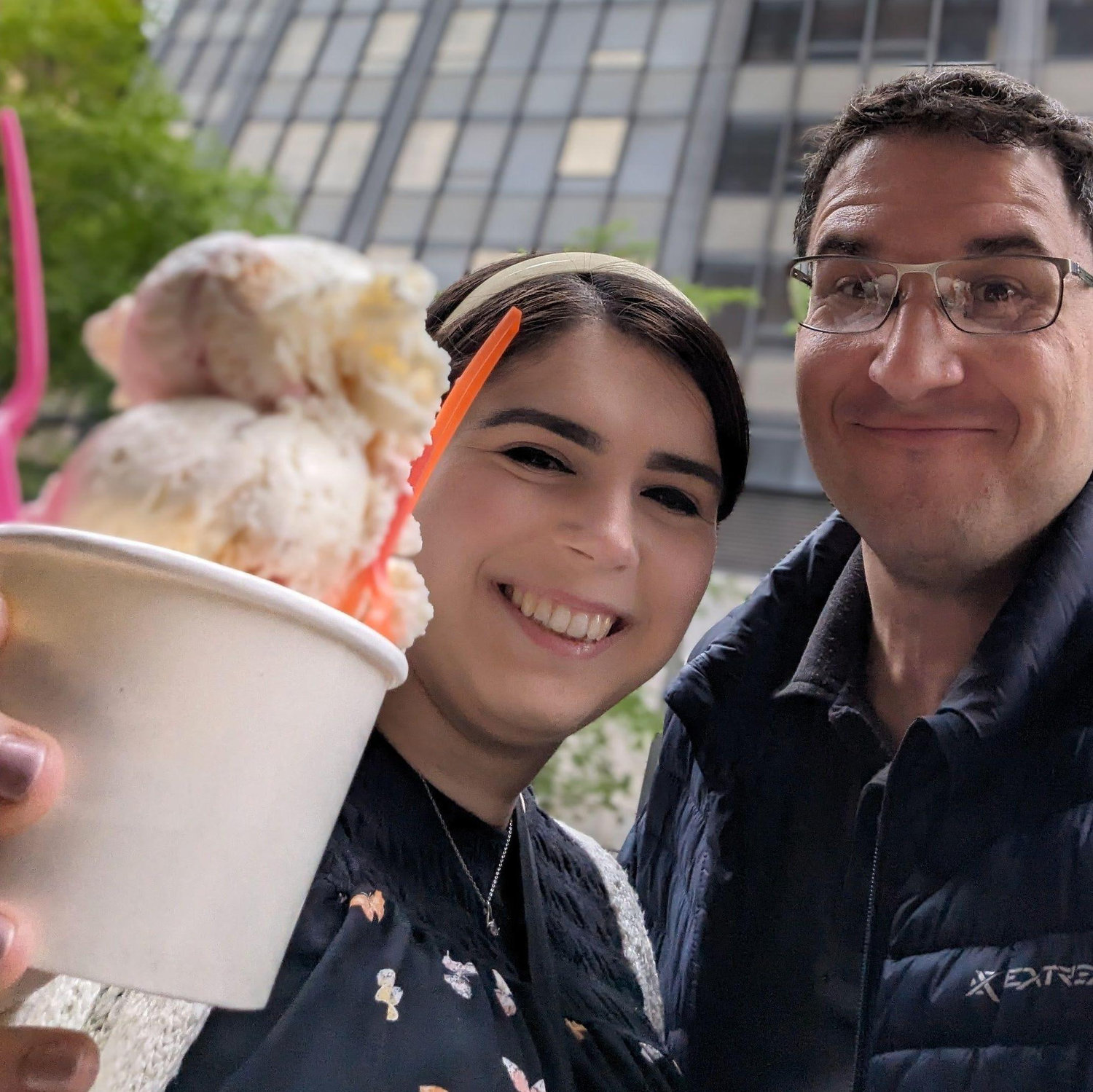 Scored some free ice cream in NYC