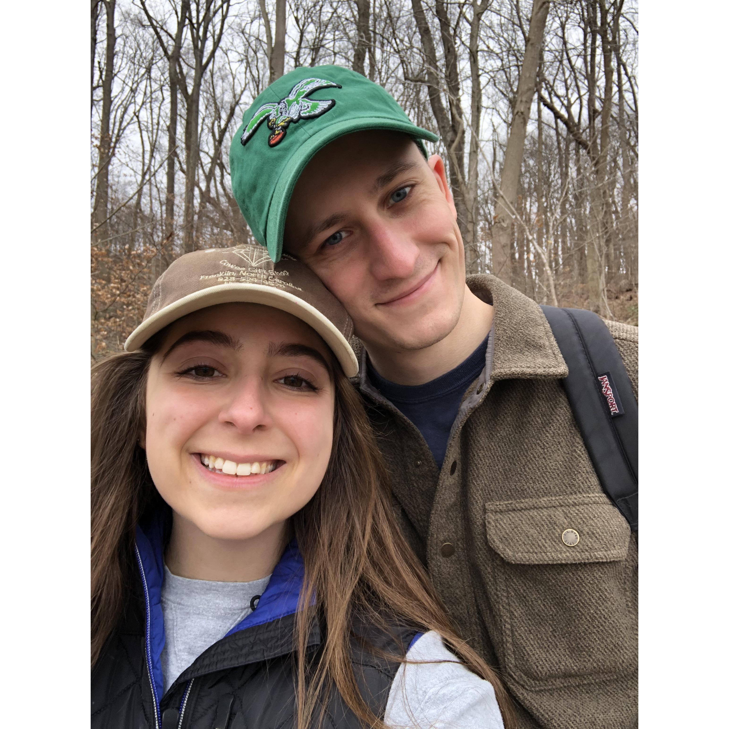 Hiking in Virginia.