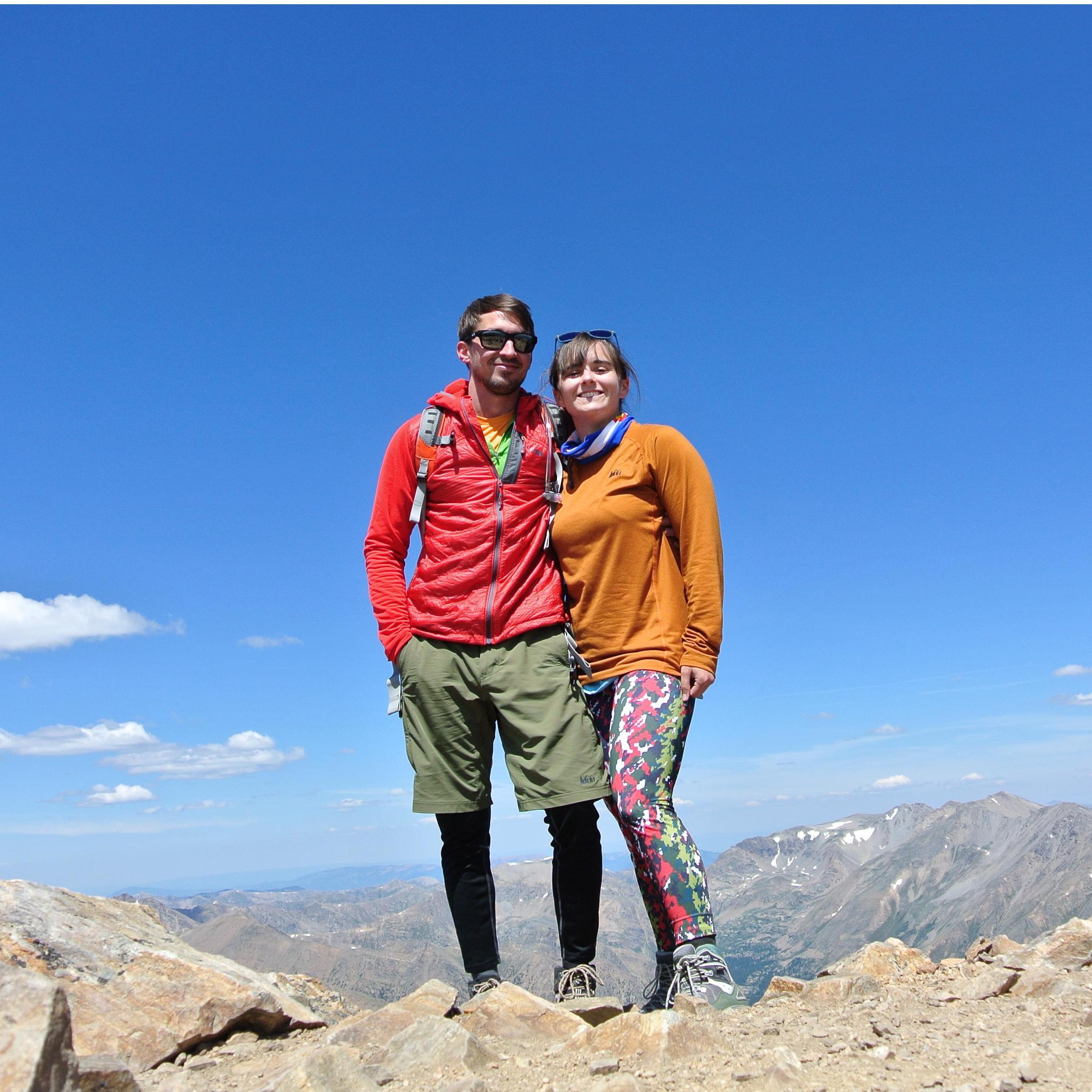 On top of Colorado, also known as Mt. Elbert.