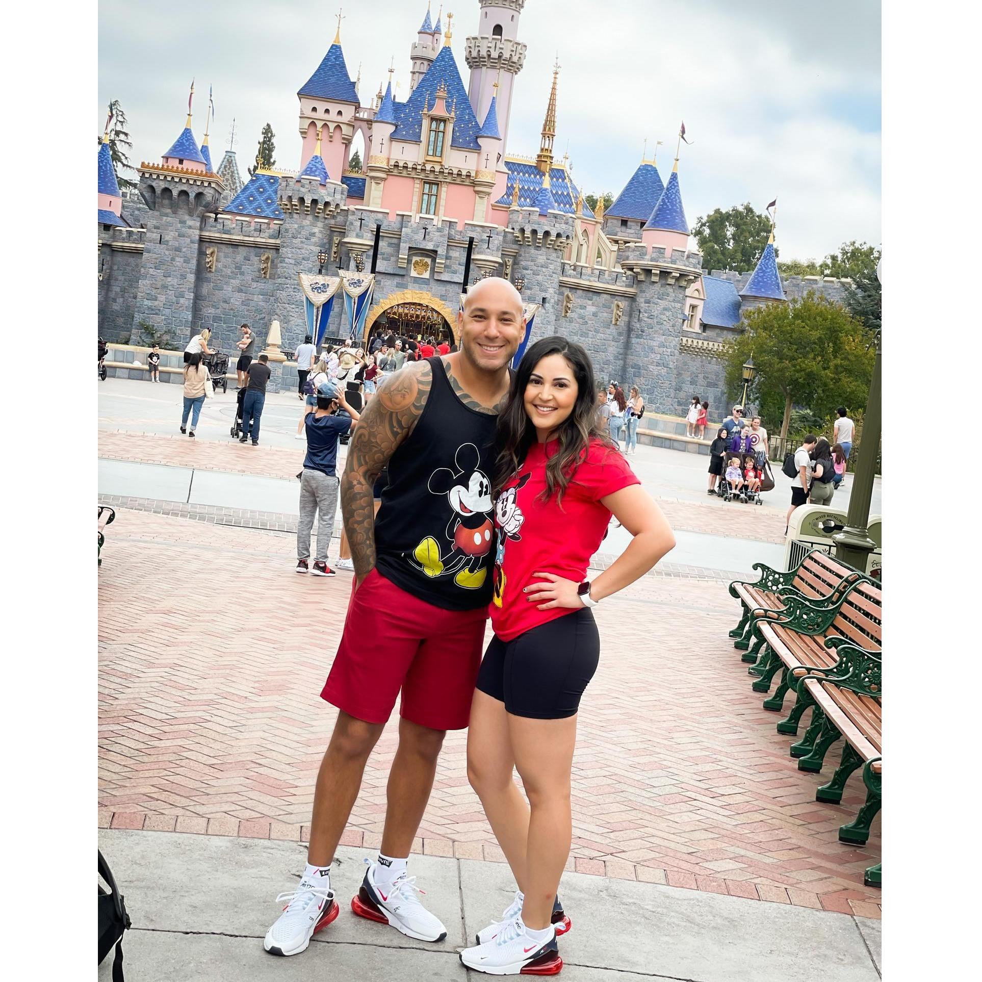 Matching at the happiest place on earth, Disneyland!