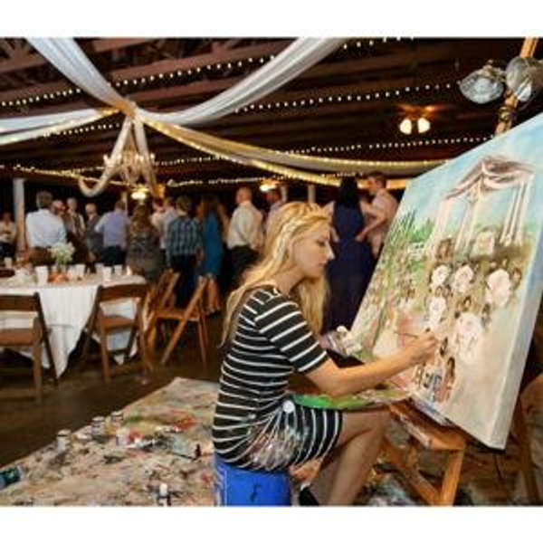 Live Wedding Painter - Evoke Artworx