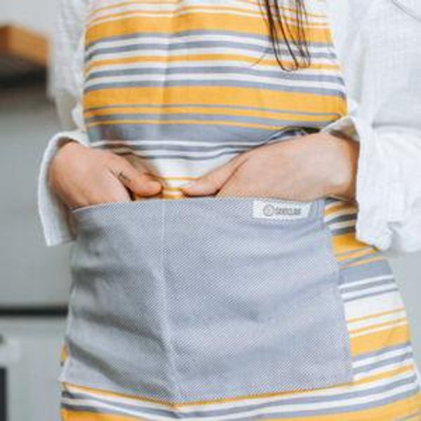 Saffron Stripe Apron | Sand Cloud