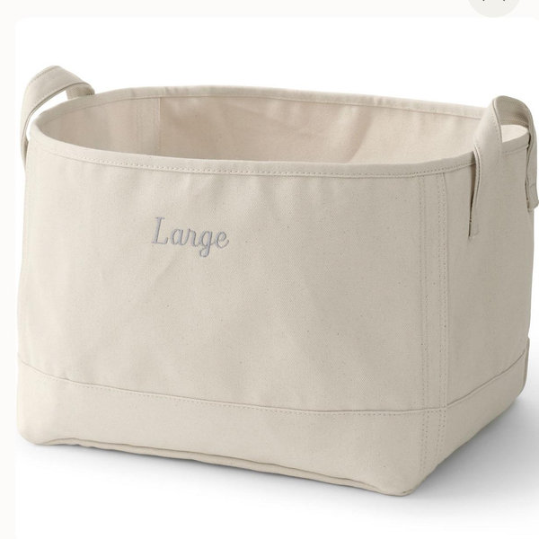 Large Canvas Storage Tote
