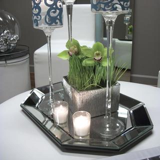 Decorative Mirrored Tray