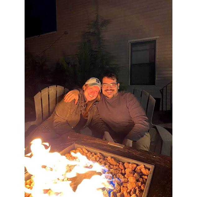 Loved having Brooklyn bonfires at Shannon’s Eckford Street apartment.