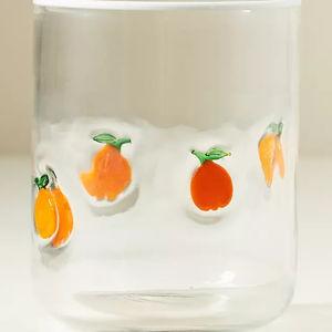 Anthropologie Icon Orange Juice Glass