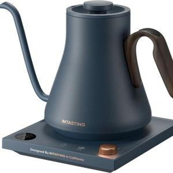 Navy Blue Gooseneck Electric Kettle