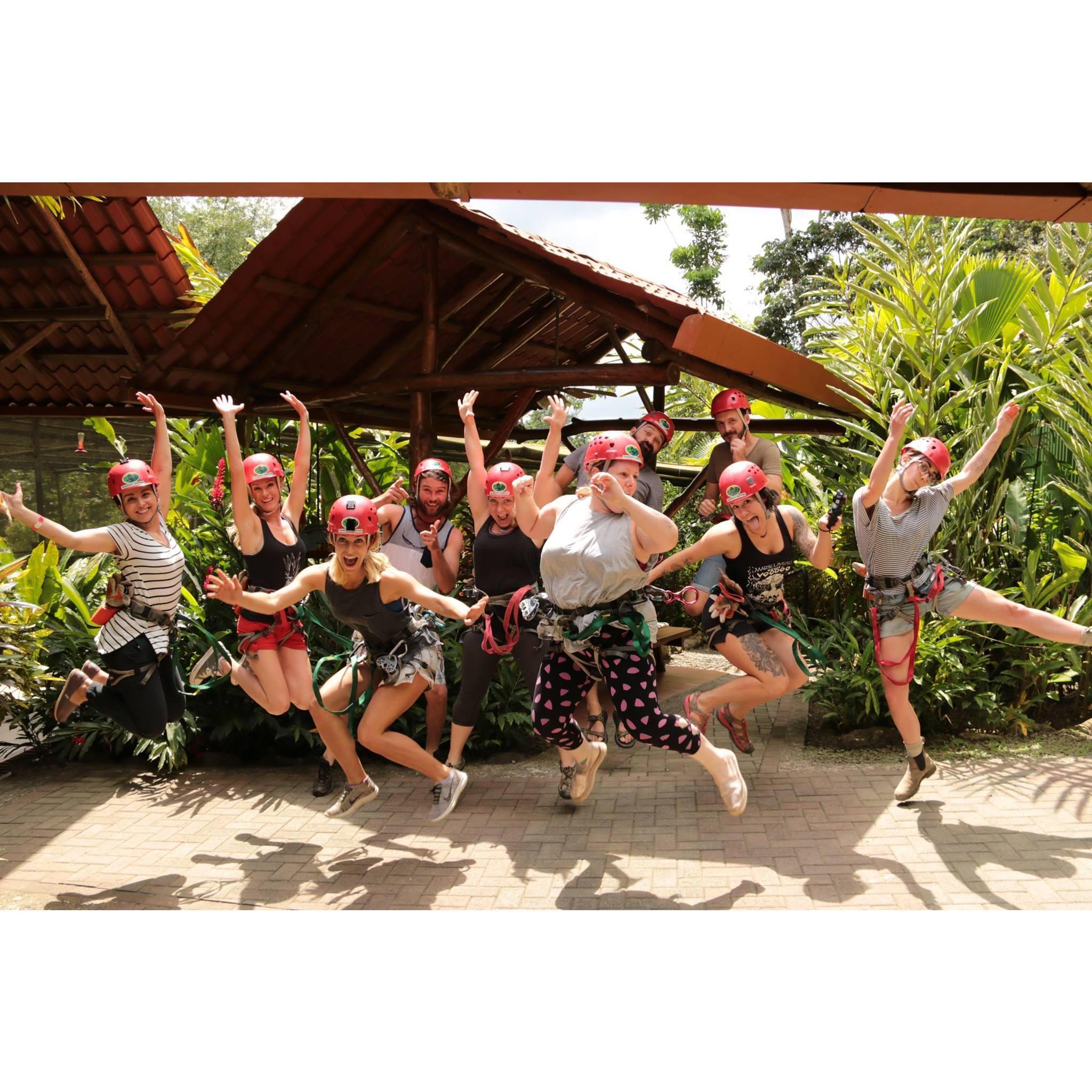 Zip lining in Costa Rica!