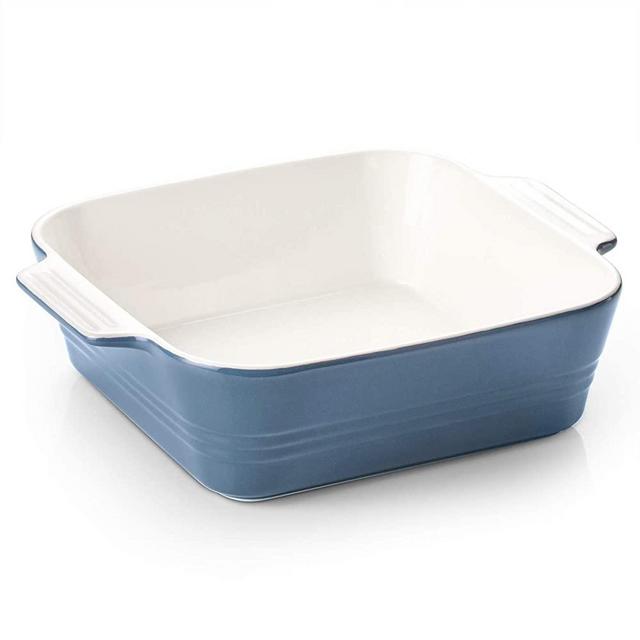 SWEEJAR Ceramic Baking Dish, 8 x 8 Cake Baking Pan for Brownie