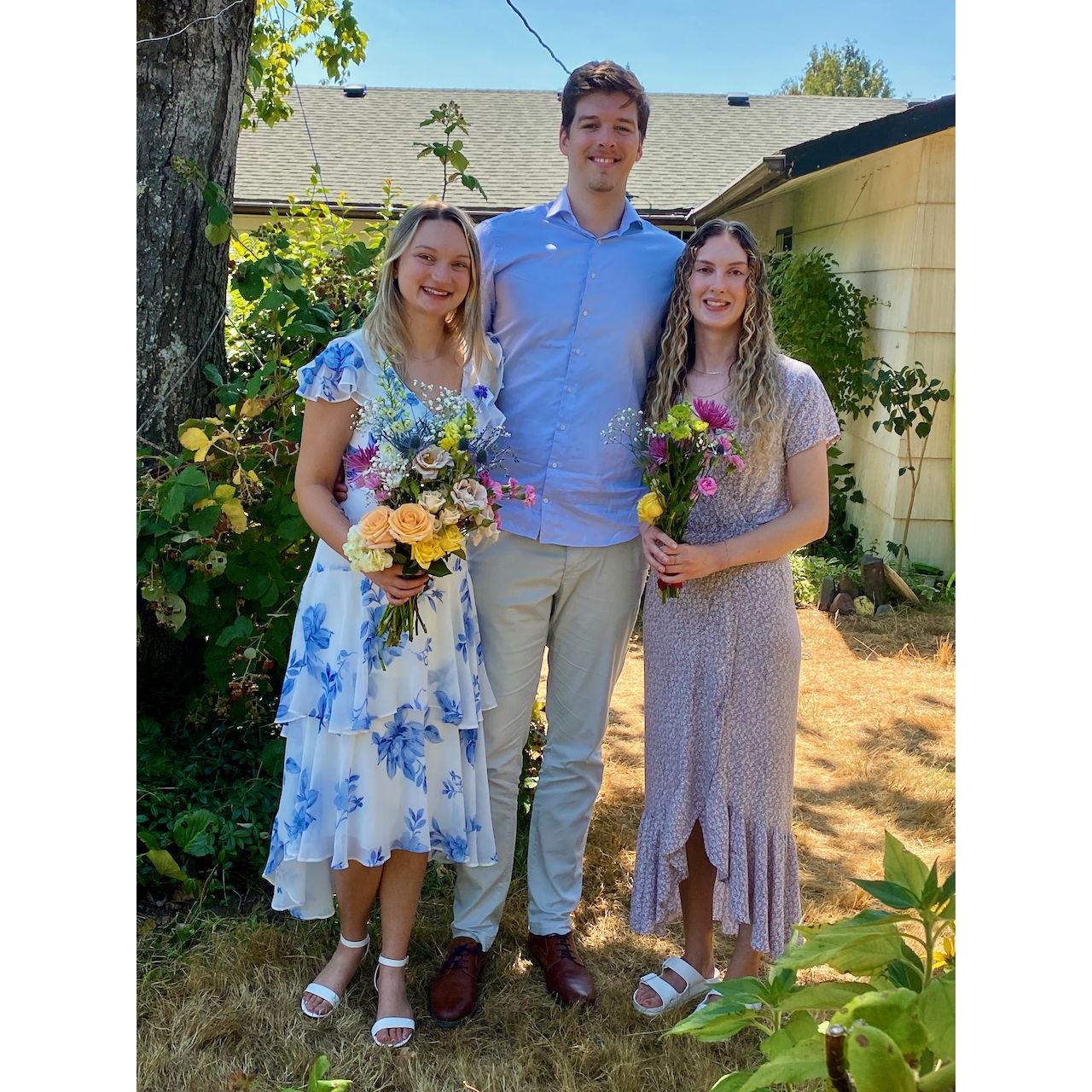 Engagement brunch in Portland, Oregon.