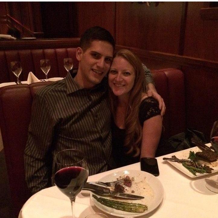 Our first date at Flemings in Walnut Creek. Completely twitterpated at this point.