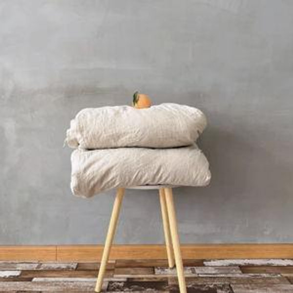 Linen Duvet Cover Natural Undyed