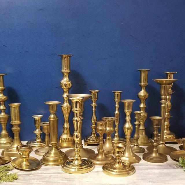 Choose Your Quantity - Assorted Brass Candlesticks - Free Shipping