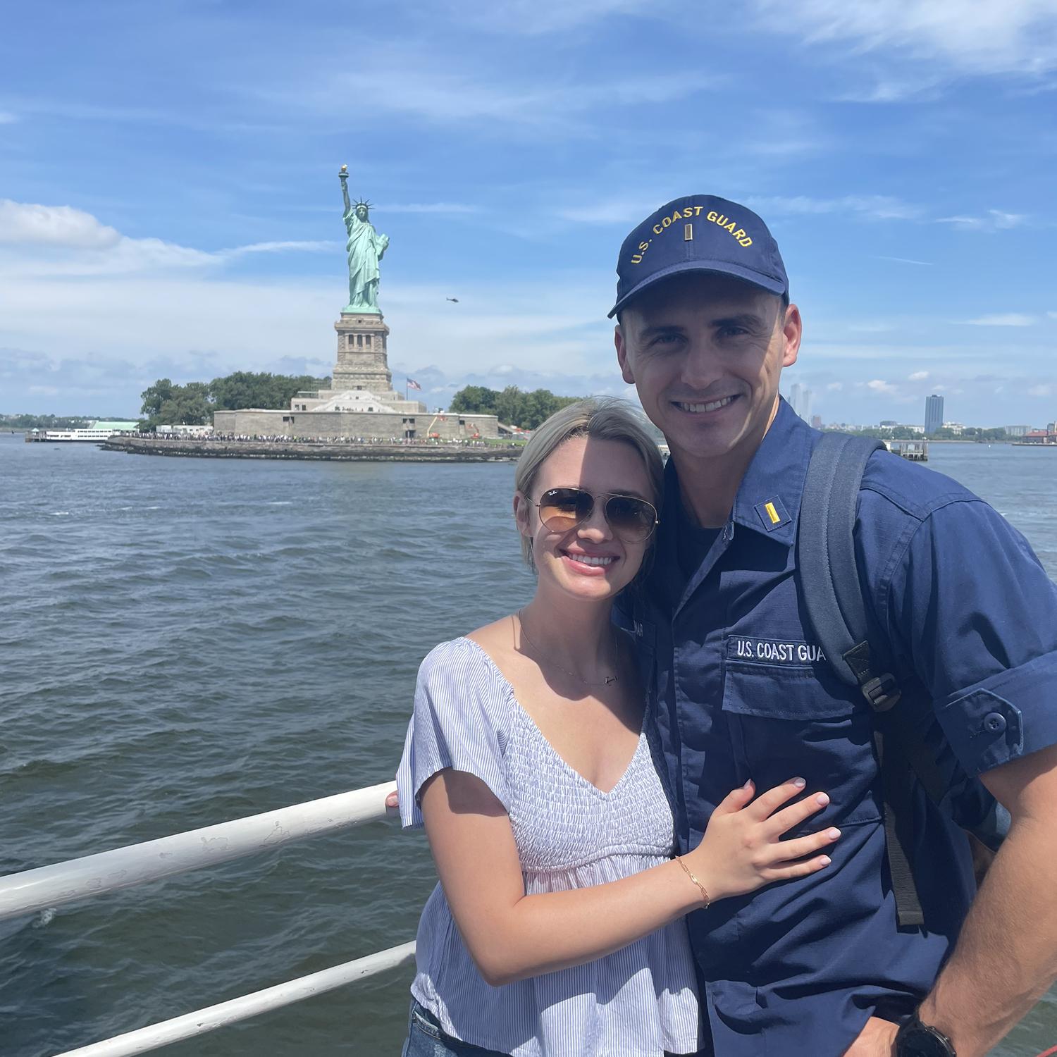 New York trip after our engagement!