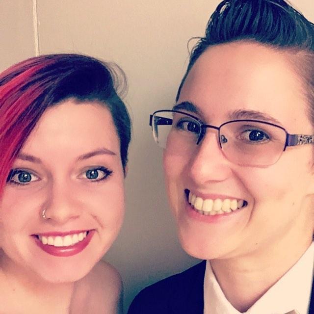 All dressed up for Senior Ball at Mount Holyoke