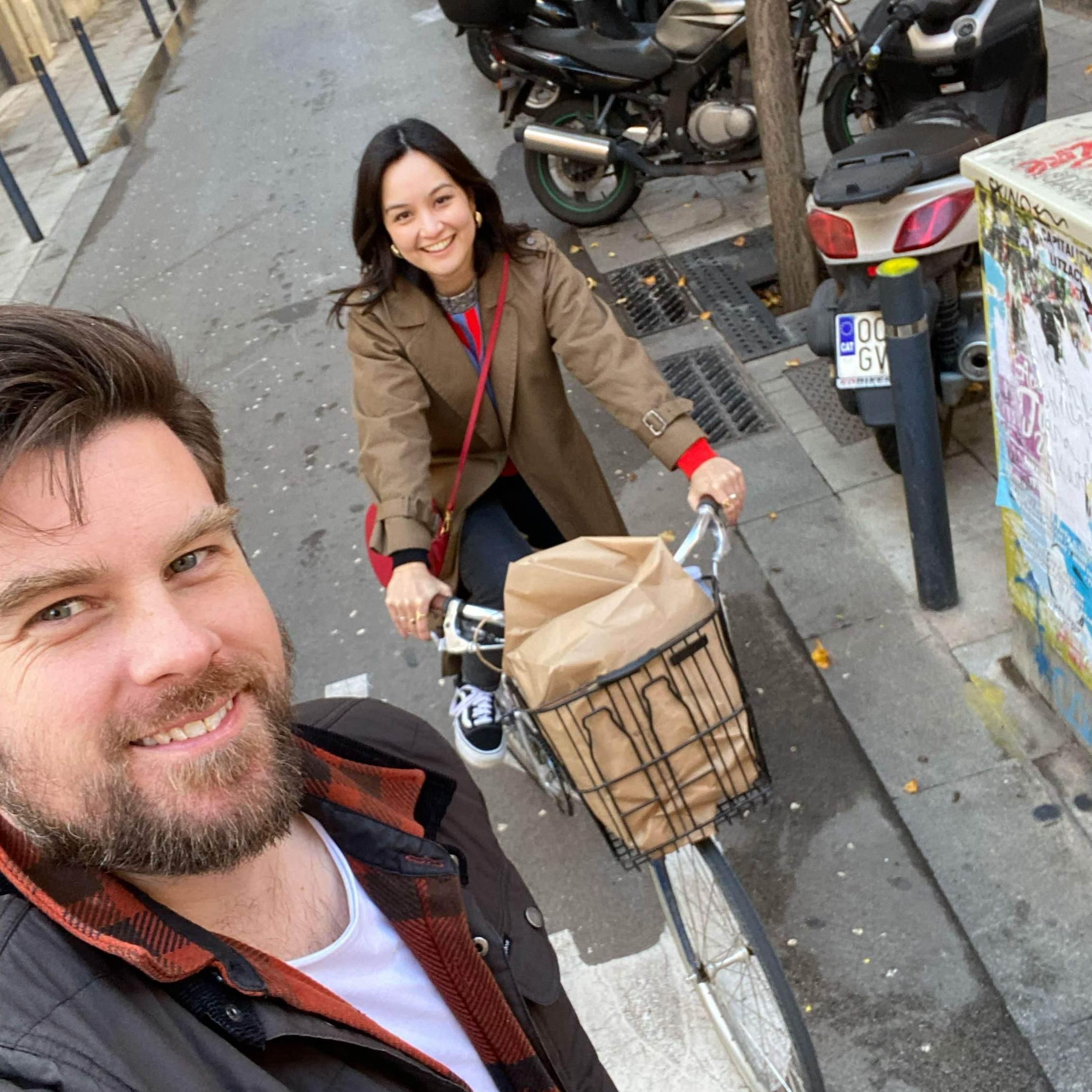 Biking around Barcelona