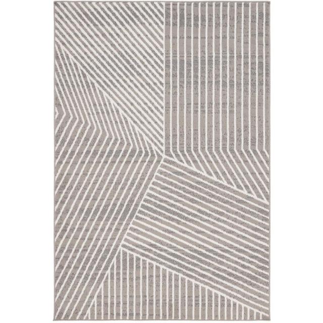 Pyramid PYR241 Power Loomed Indoor Area Rug - Grey/Ivory - 9'x12' - Safavieh