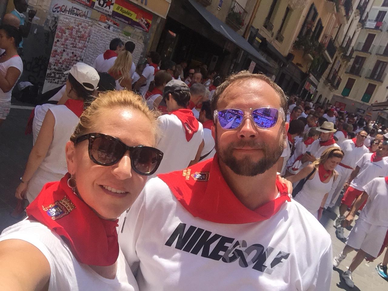 Running of the Bulls, Pamplona, Spain, 2016