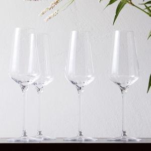 Starlight Lead-Free Crystal Glassware-Champagne Flute-Set of 8