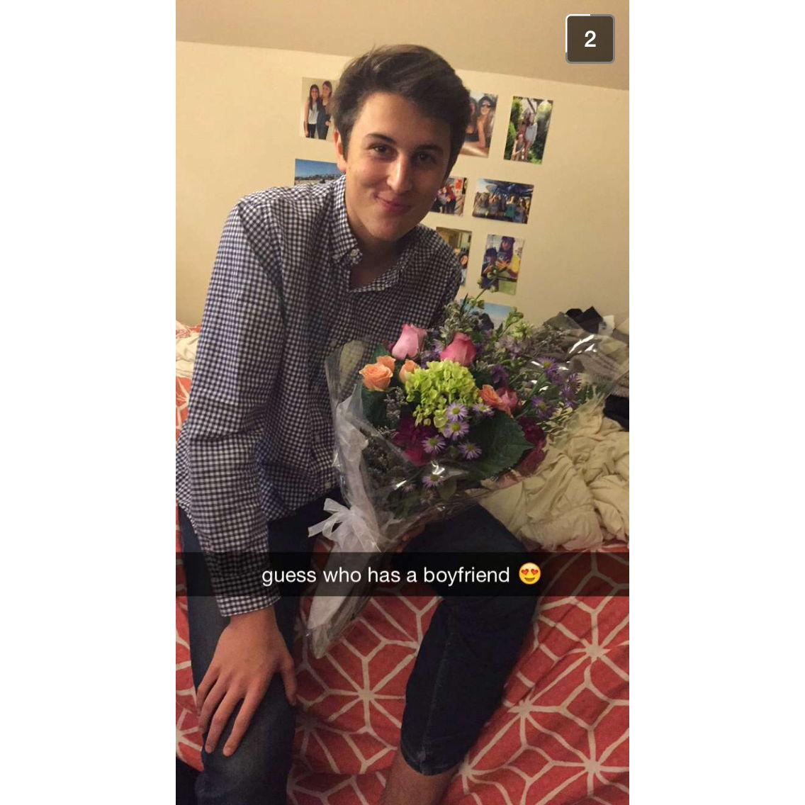 On December 11th, 2015, Sebastian asked Julia to be his girlfriend. This is how she chose to share the news.