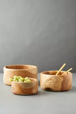 Teak Serving Bowl