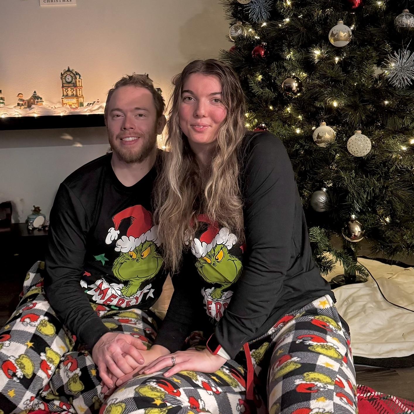 First Christmas together and we look pretty cute with matching pjs -