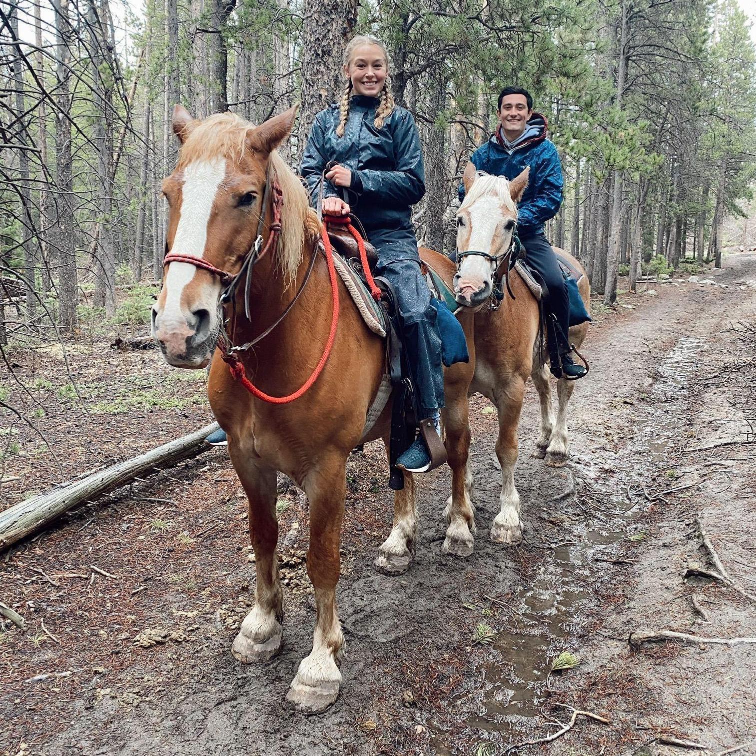 Horseback riding through the Rocky Mountains 2021