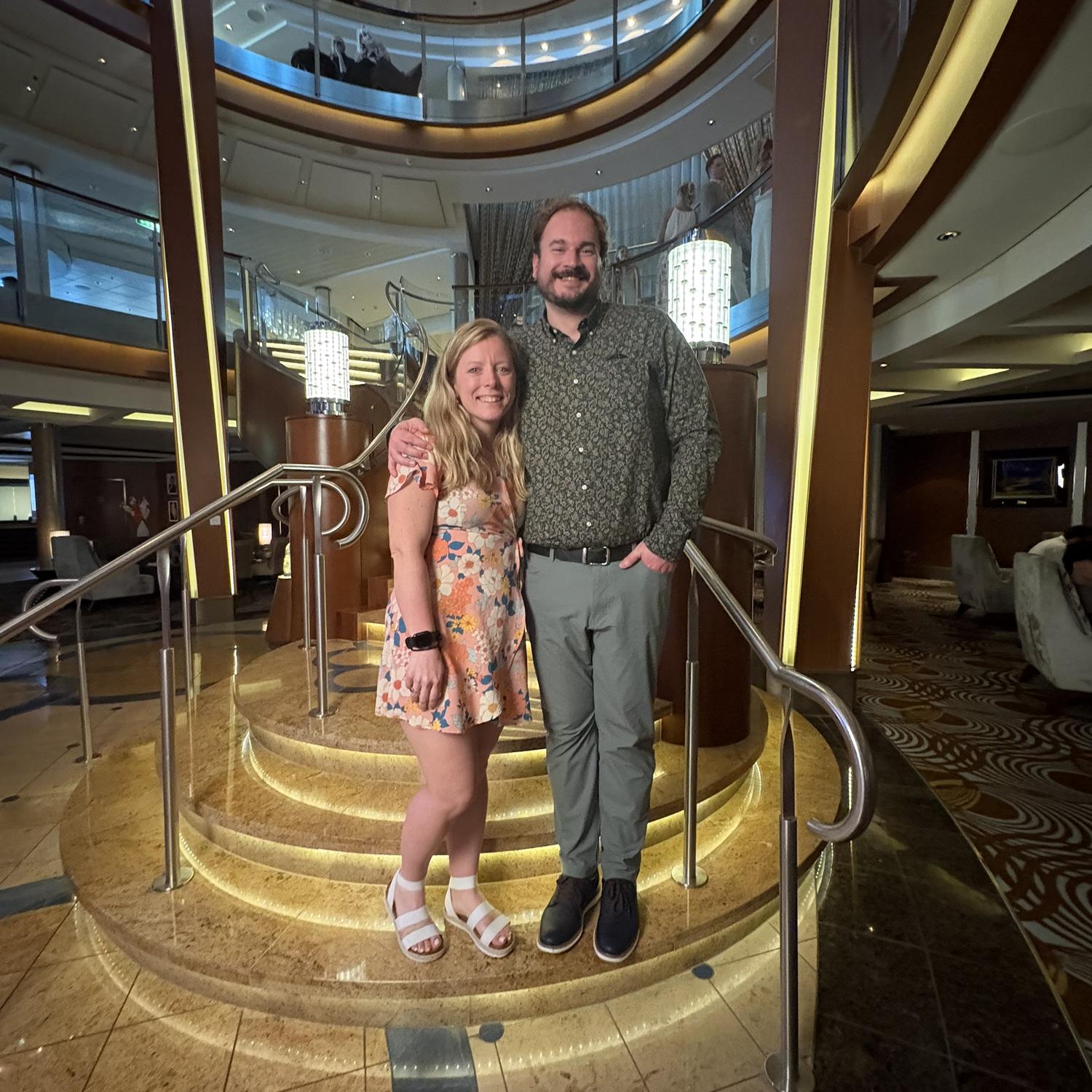 On a cruise with Adam's family! March 2025