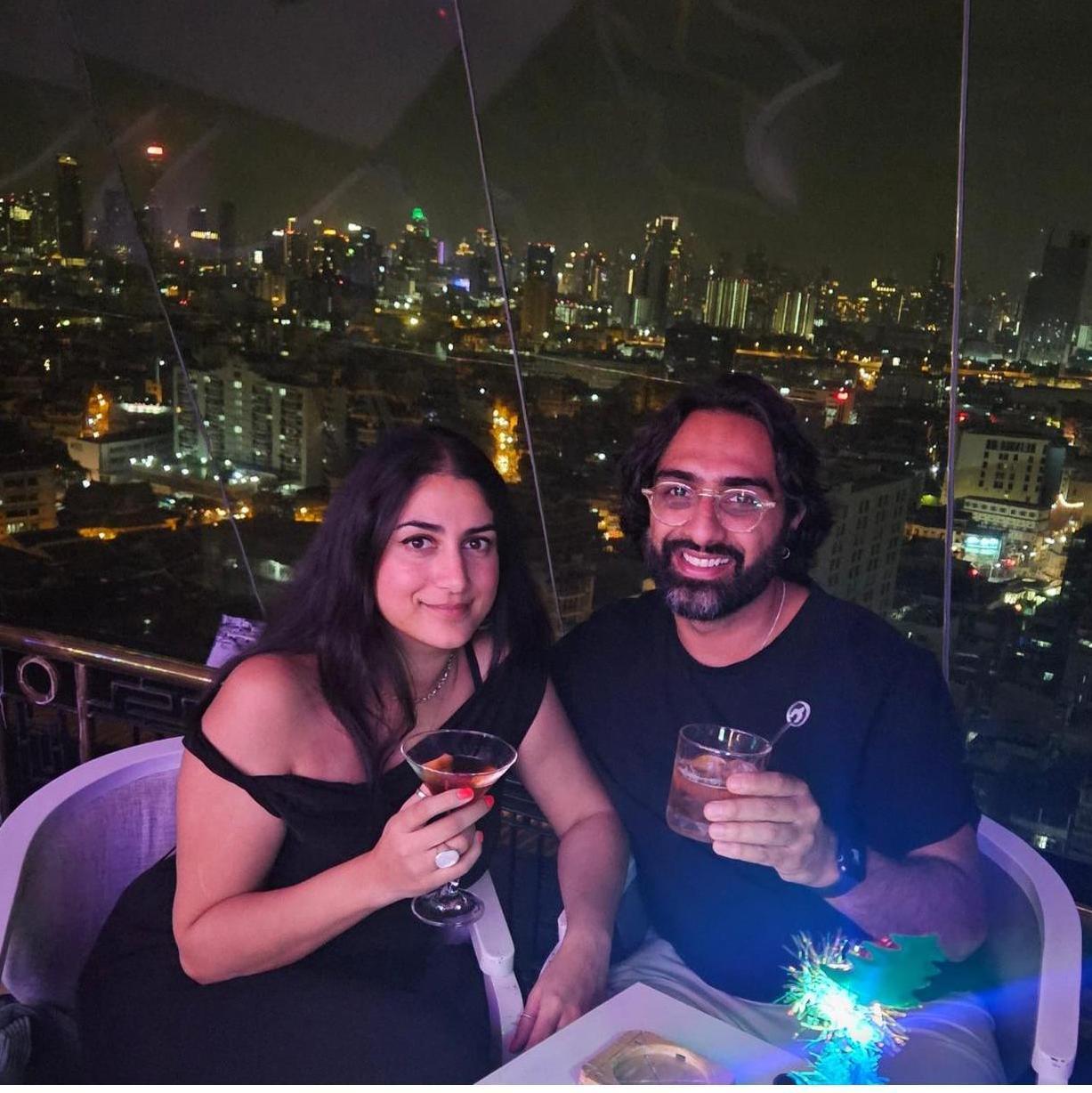 Just before we got the worst food poisoning of our lives in Thailand
