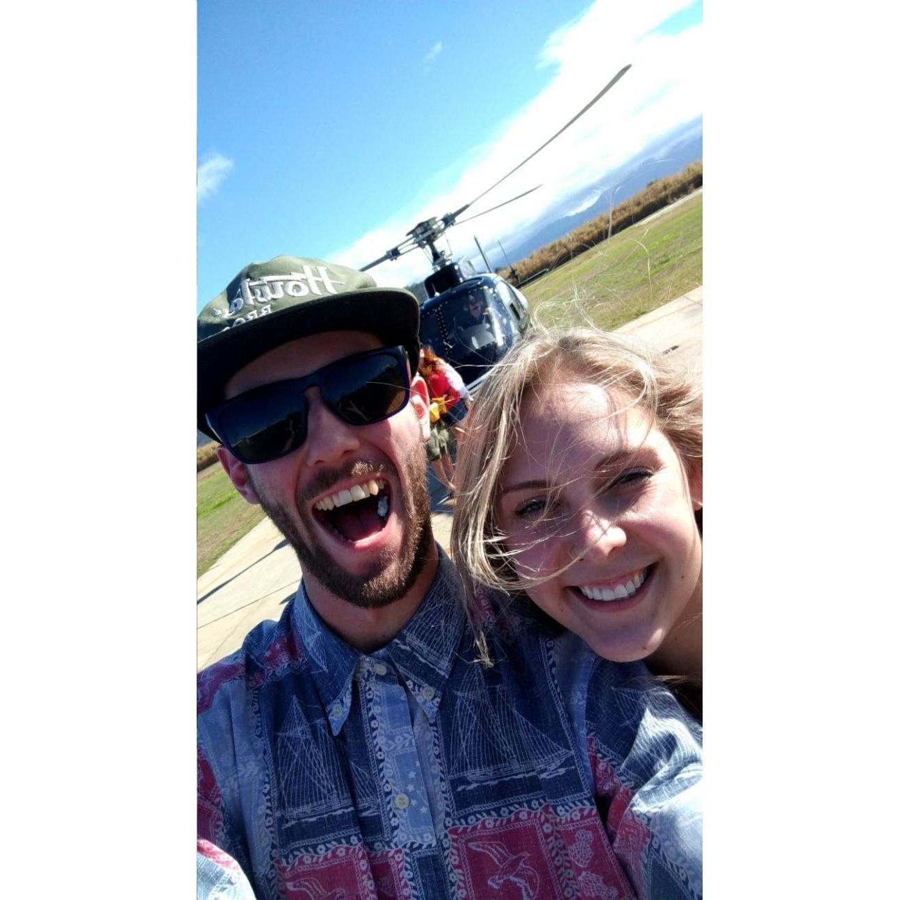First time in a helicopter! 
Hawaii 2019
