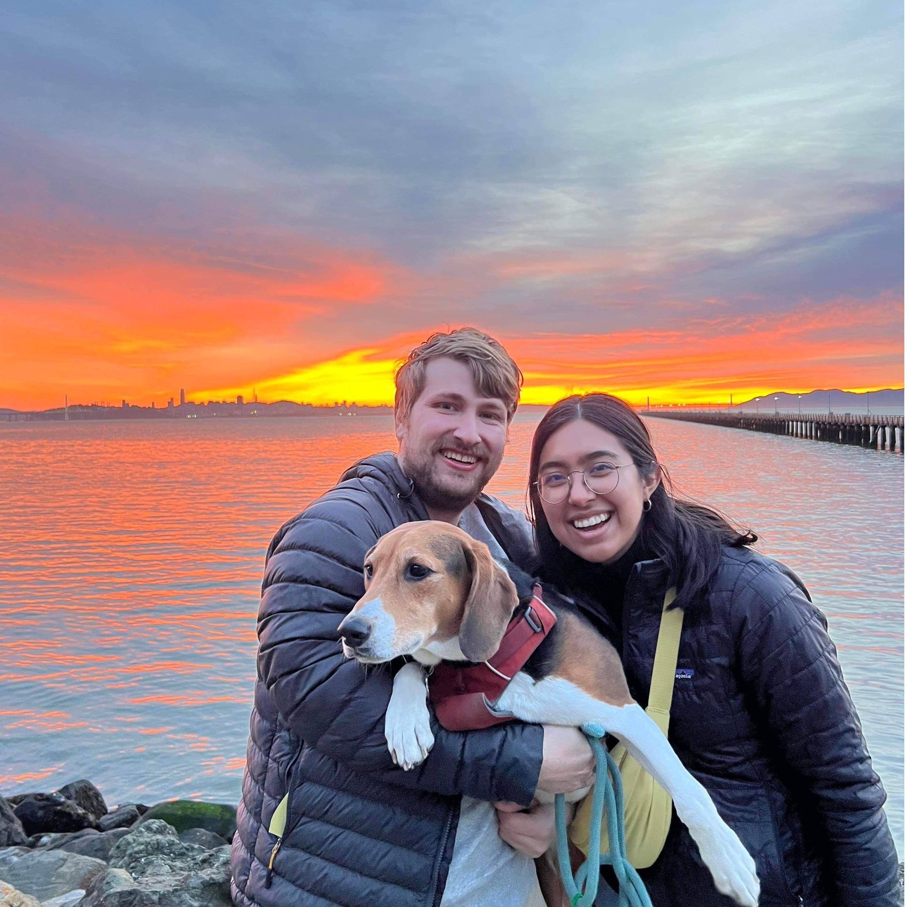 Berkeley Marina family photo. Scott would later propose here!