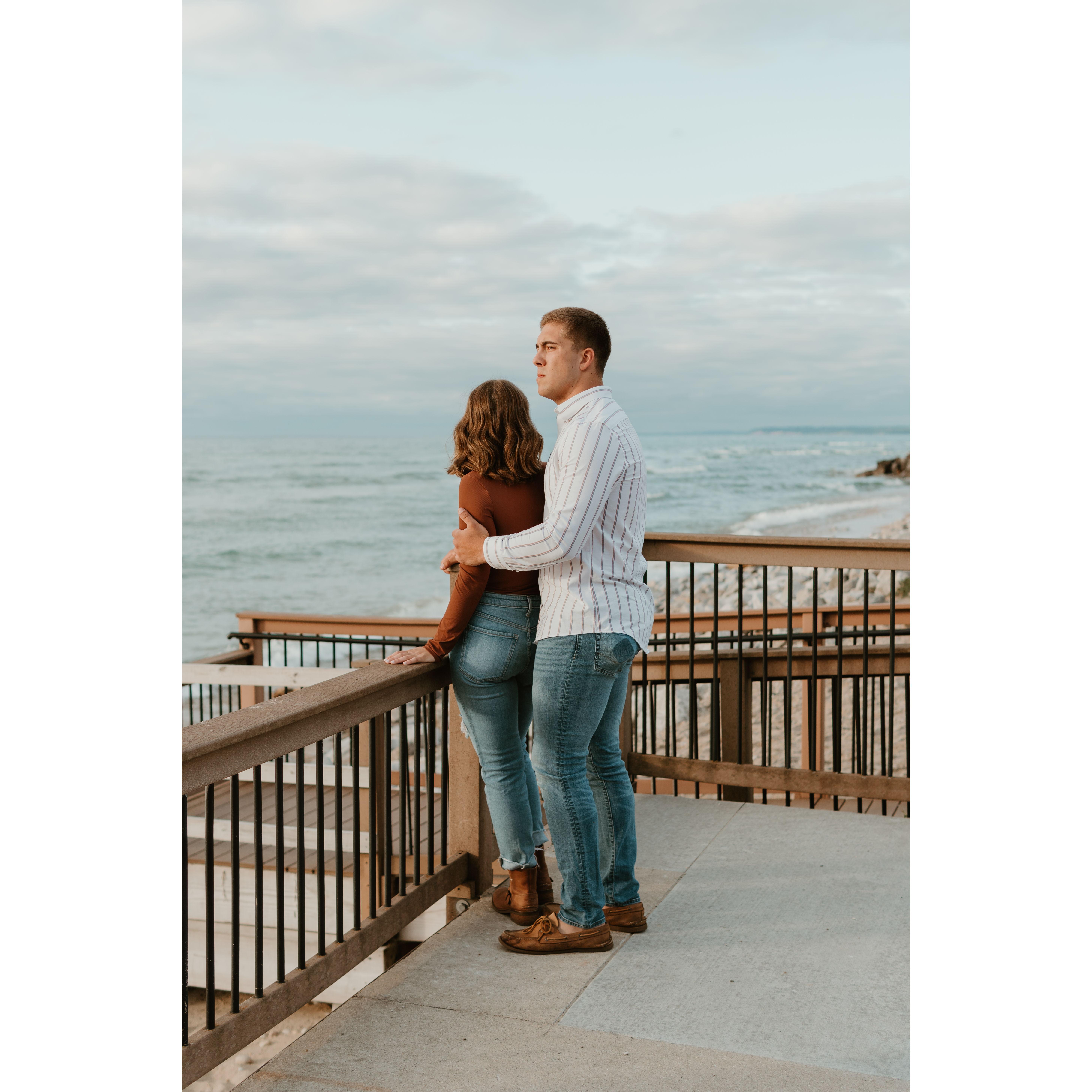 Charlie's surprise engagement he orchestrated during a visit out to Michigan.