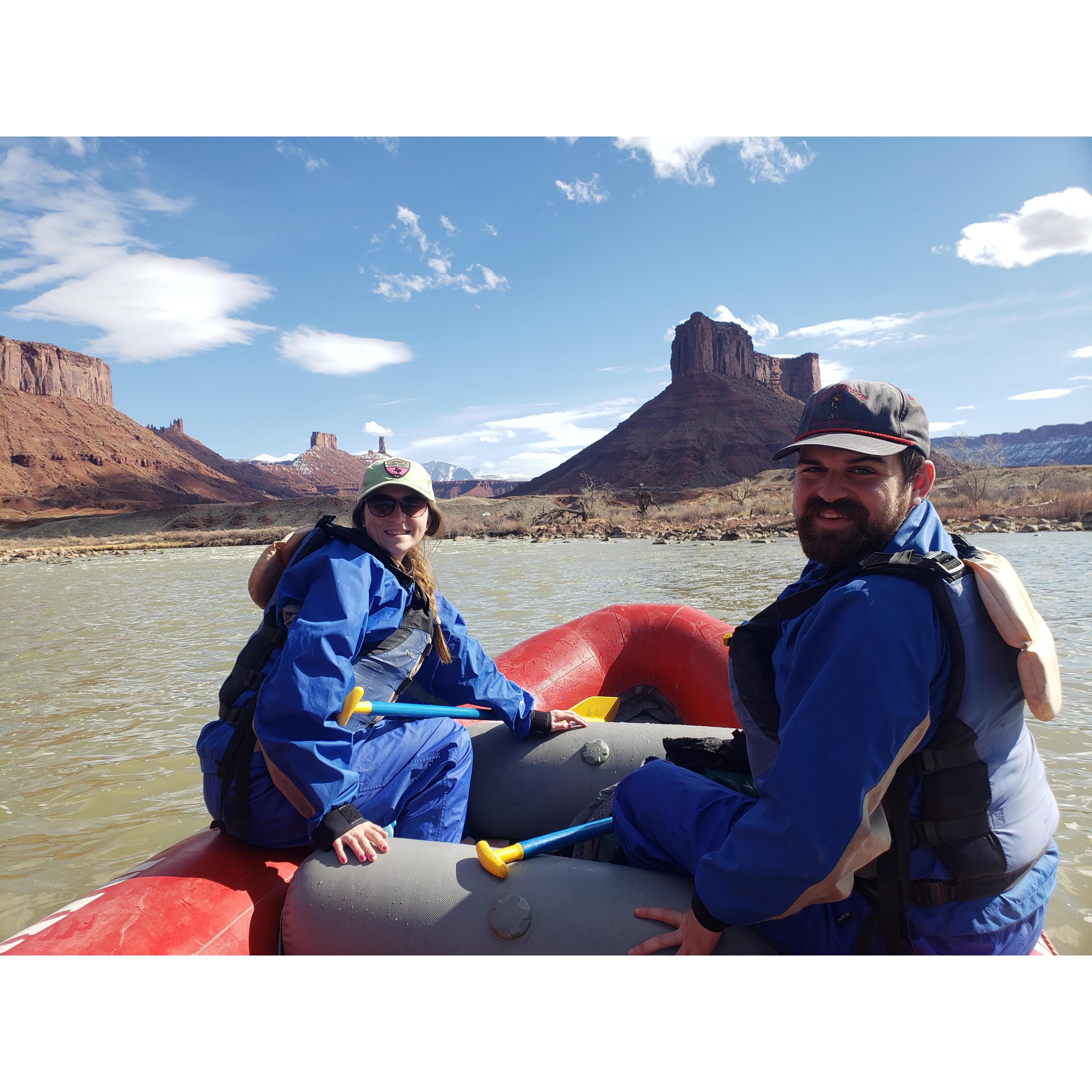 White water rafting in Moab