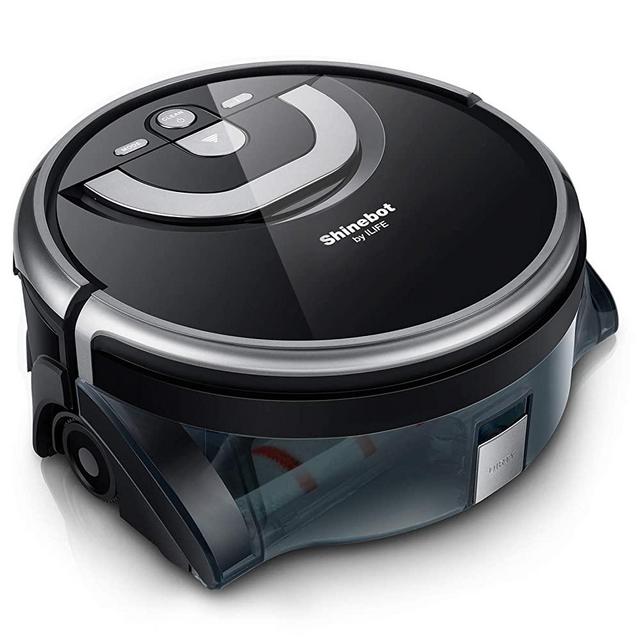 ILIFE Shinebot W400s, Mop Robot, Wet Scrubbing, Floor Washing, XL Water Tank, Zig-Zag Path, for Hard Floor