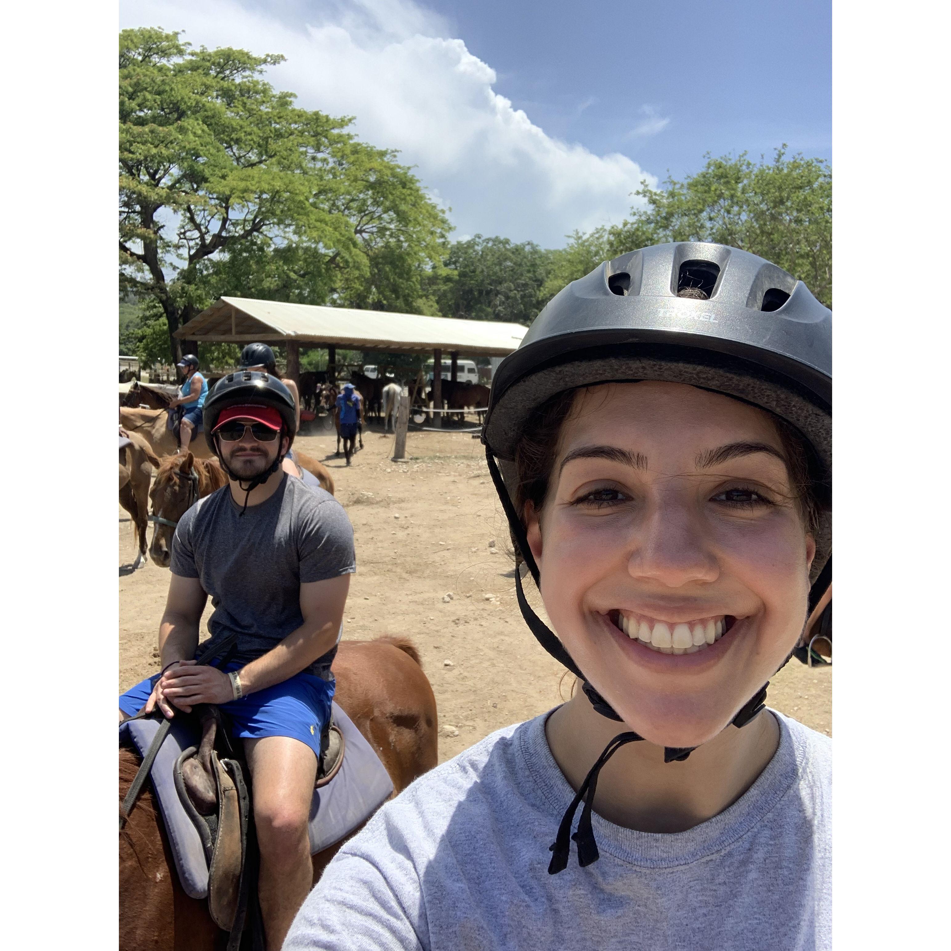 HORSE BACK RIDING IN THE OCEAN! One of our favorite experiences together