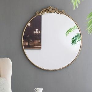 Pottery Barn Fleur Round Wall Mirror 30" Diam.