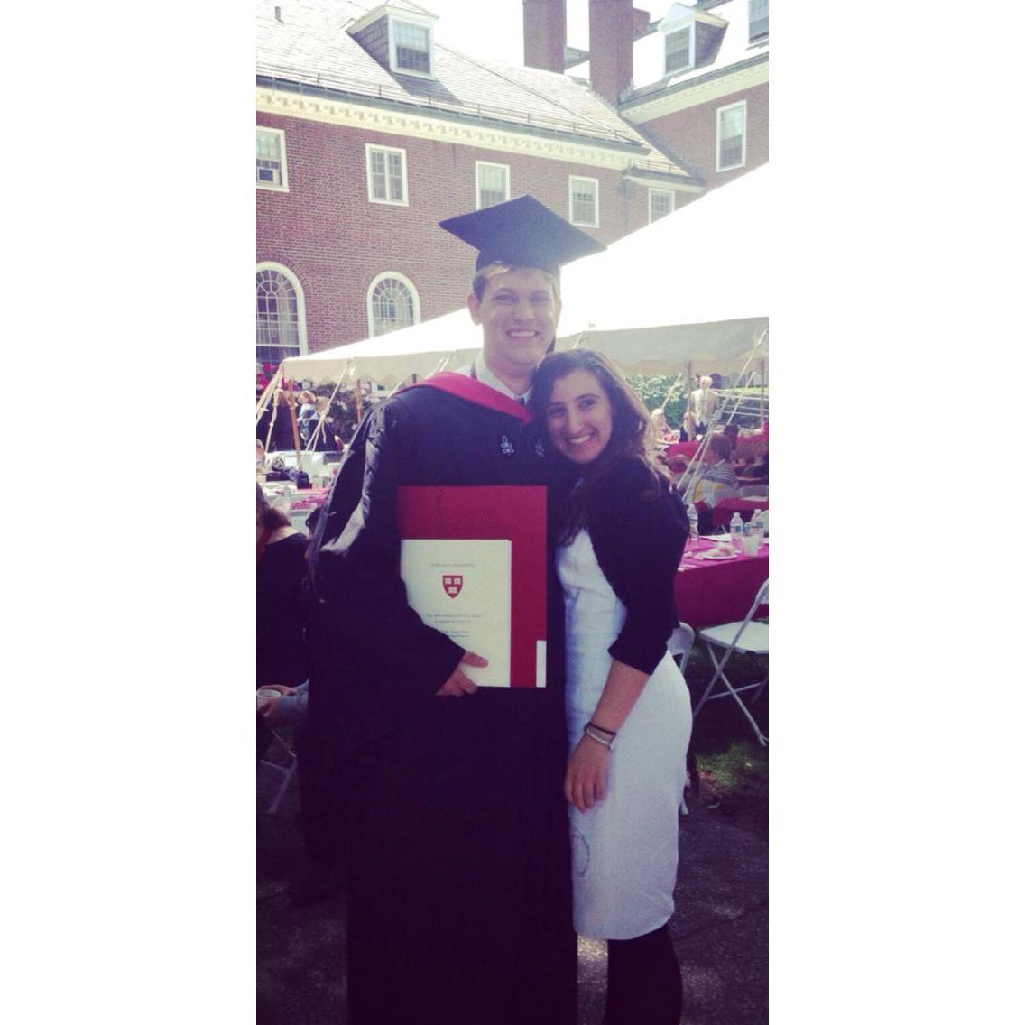 Spring 2014: At Chris's graduation from Harvard