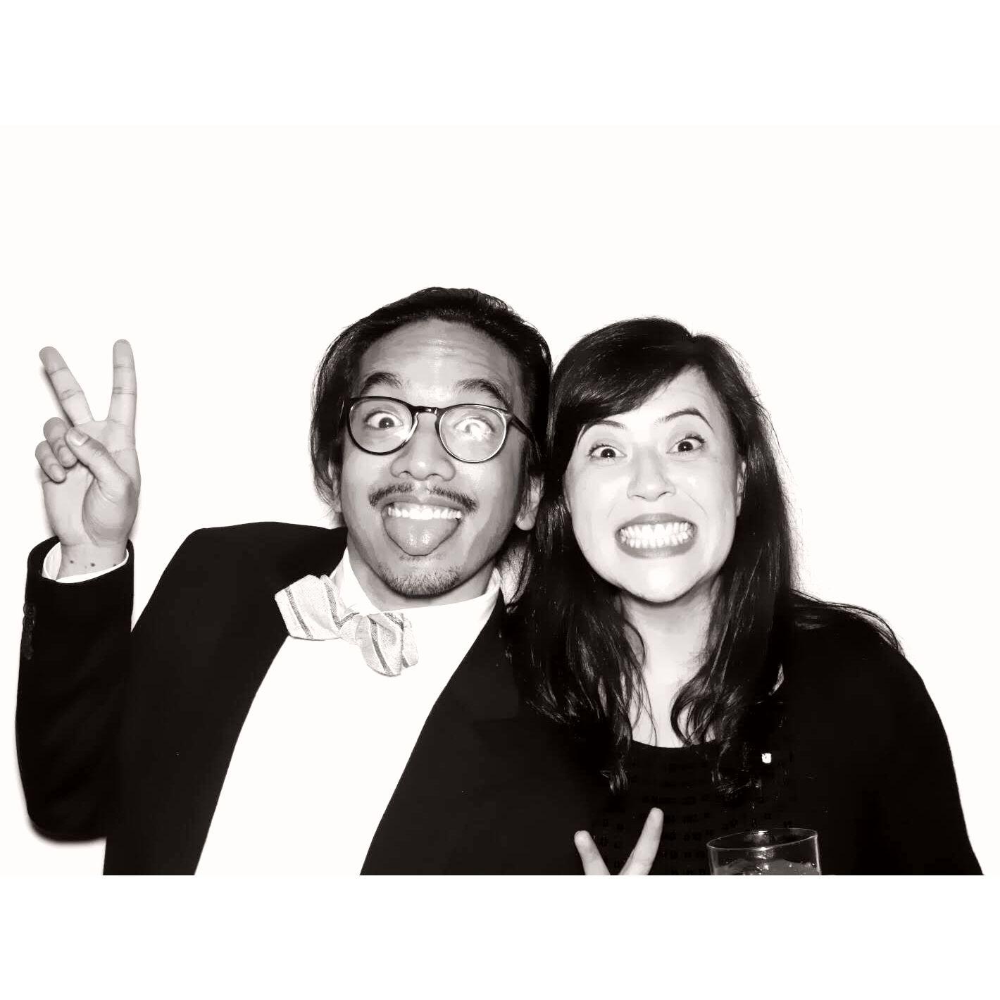 At a party for Don's work, about a month into dating (December 2018)