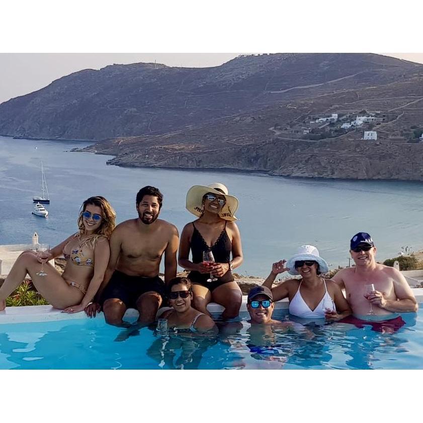 Our villa in Mykonos for Karen’s 50th