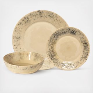 Madeira 12-Piece Dinnerware Set with Pasta Bowl, Service for 4